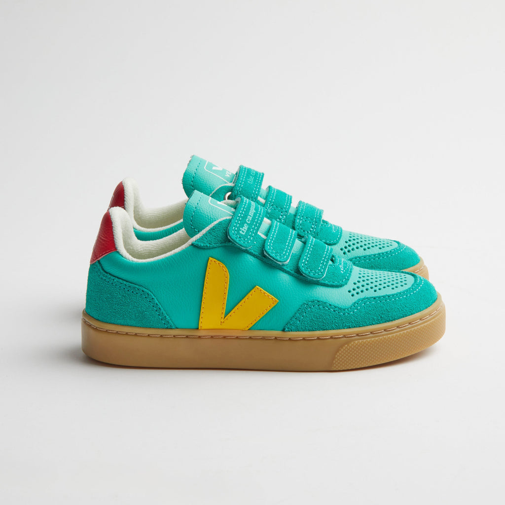 V-10 Multico Petale white scratch sneakers