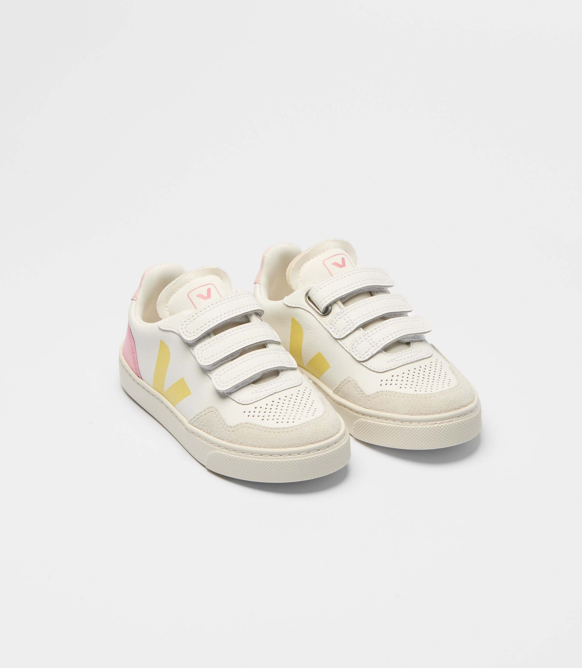 Veja Small V-90 OT Extra-White Aurora Glimmer Sneakers