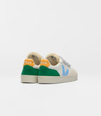 Baskets Veja Small V-90 O.T. White Aqua Emeraude