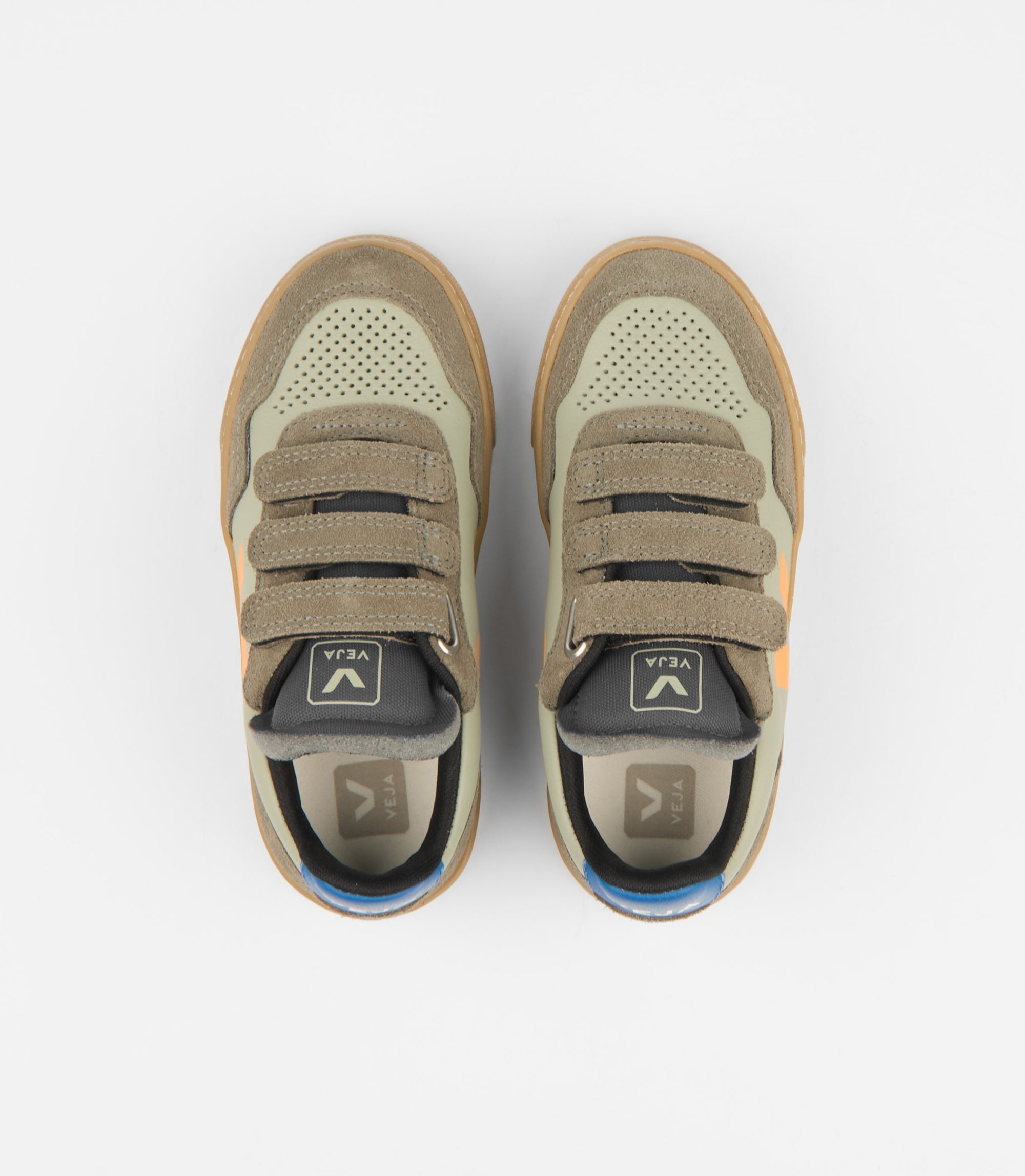 Baskets SMALL V-90 O.T. LEATHER CLAY MANGO KAKI