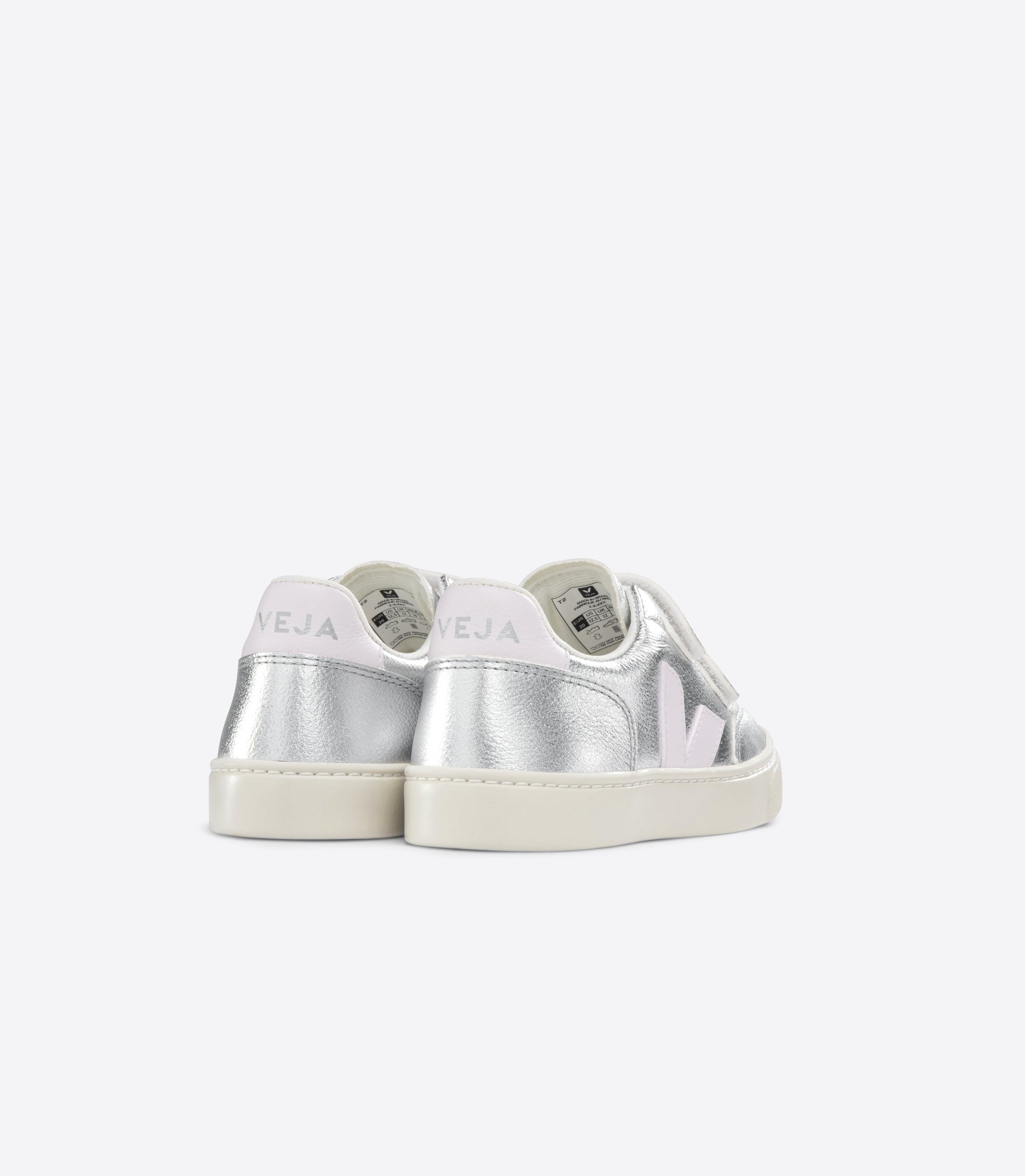Baskets enfant Baskets scratchs V-12 CHROMEFREE LEATHER SILVER LASSI Veja 