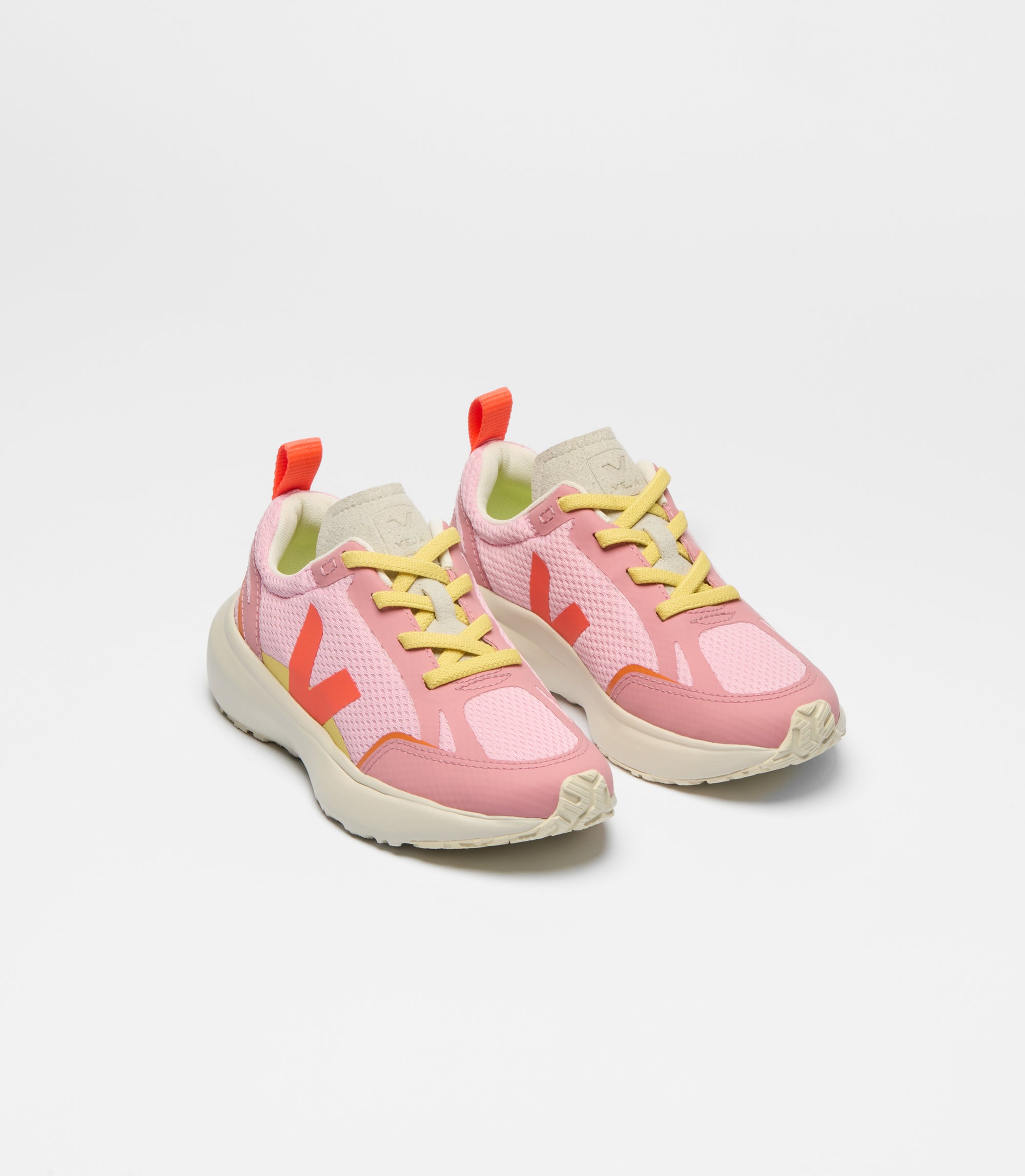 Veja Small Canary Alveomesh Marshmallow Orange Fluo Mary Sneakers