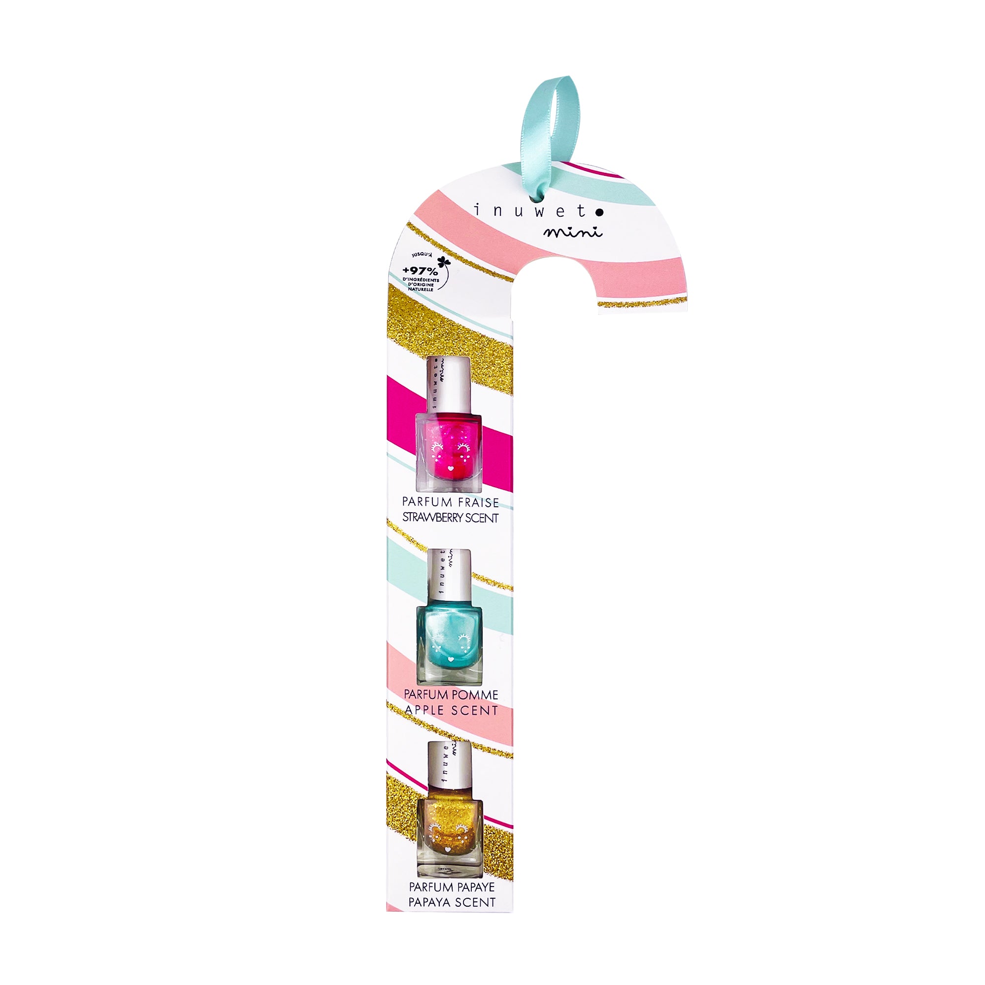 Trio varnish set with flavored water