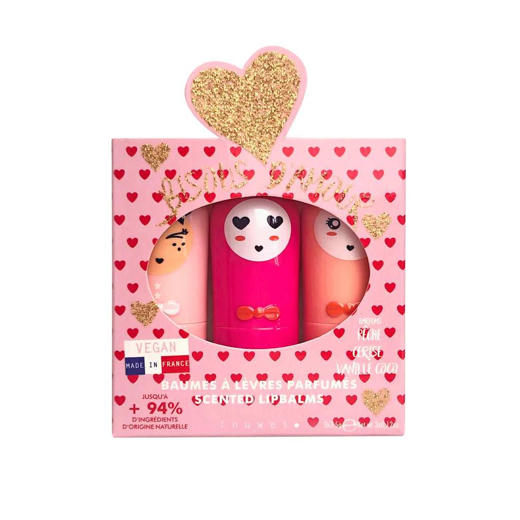 Coffret baumes à lèvre parfumés