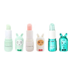 Coffret Trio Baumes à Lèvres Seashell – Pomme, Barbe à Papa & Cupcake