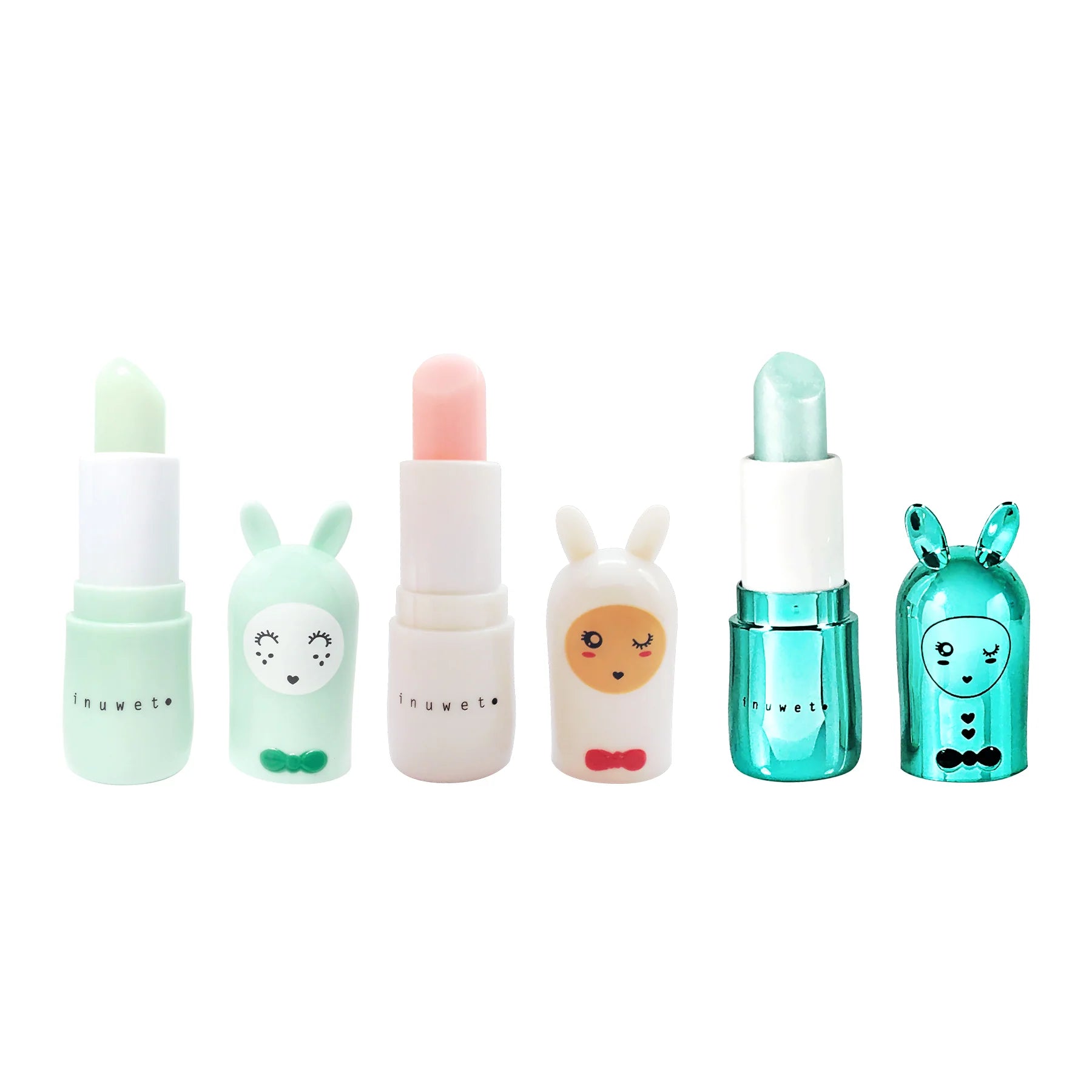 Coffret Trio Baumes à Lèvres Seashell – Pomme, Barbe à Papa & Cupcake