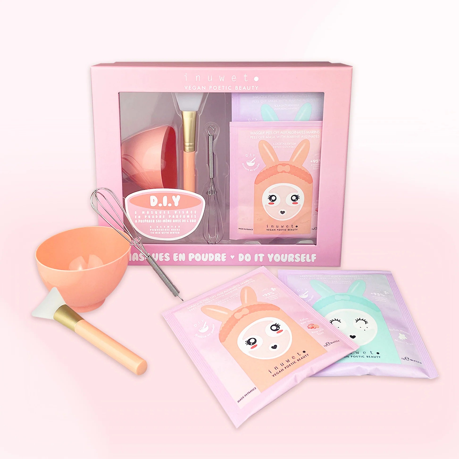 Coffret masques en poudre parfumés pell off DIY
