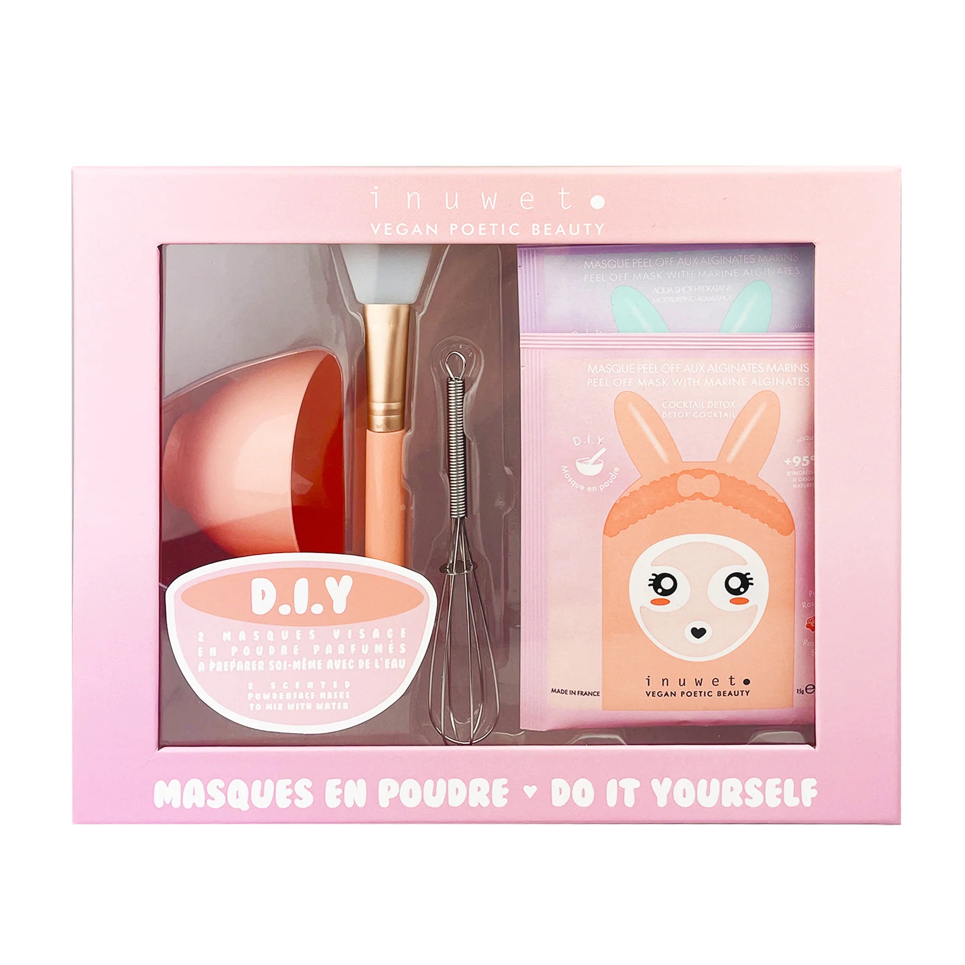 Coffret masques en poudre parfumés pell off DIY
