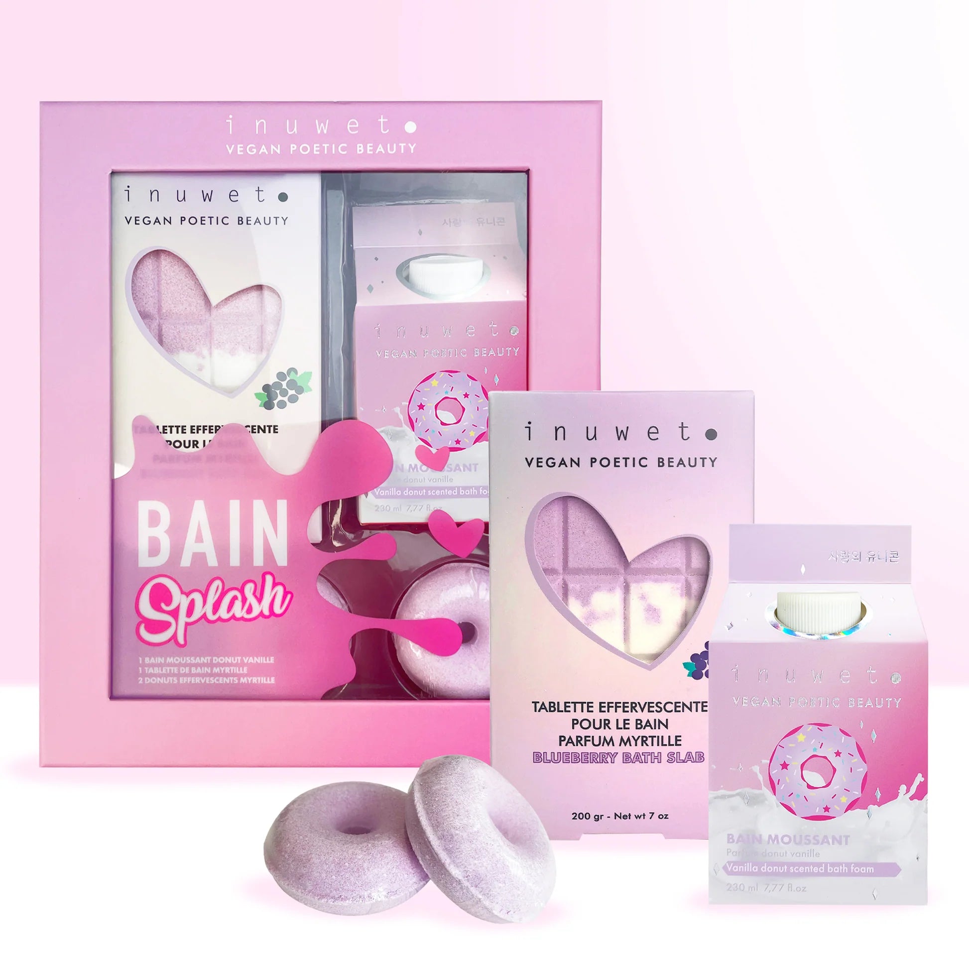Coffret splash bain - Donuts vanille