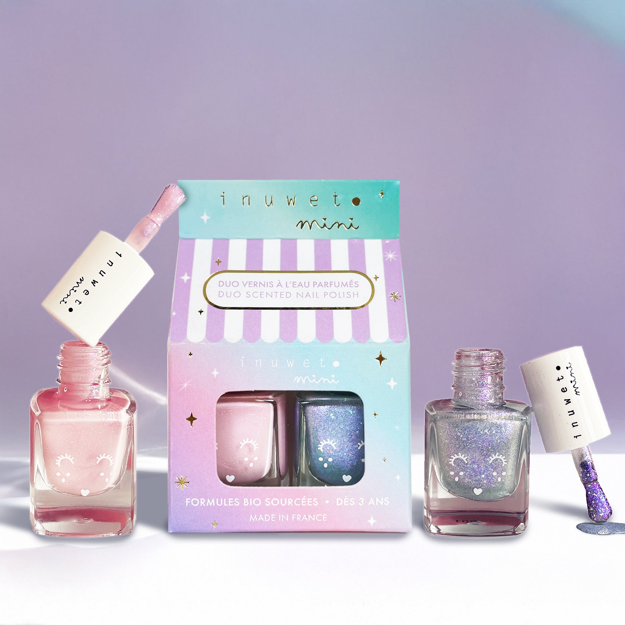 Coffret vernis à l'eau Inuwet Aqualand en situation — Little Dudes