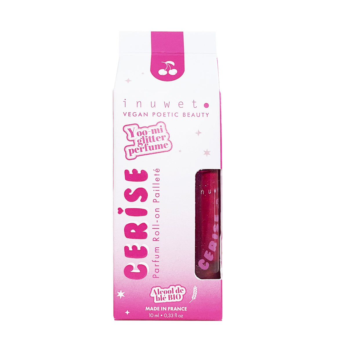 Parfum roll-on pailleté Cerise inuwet