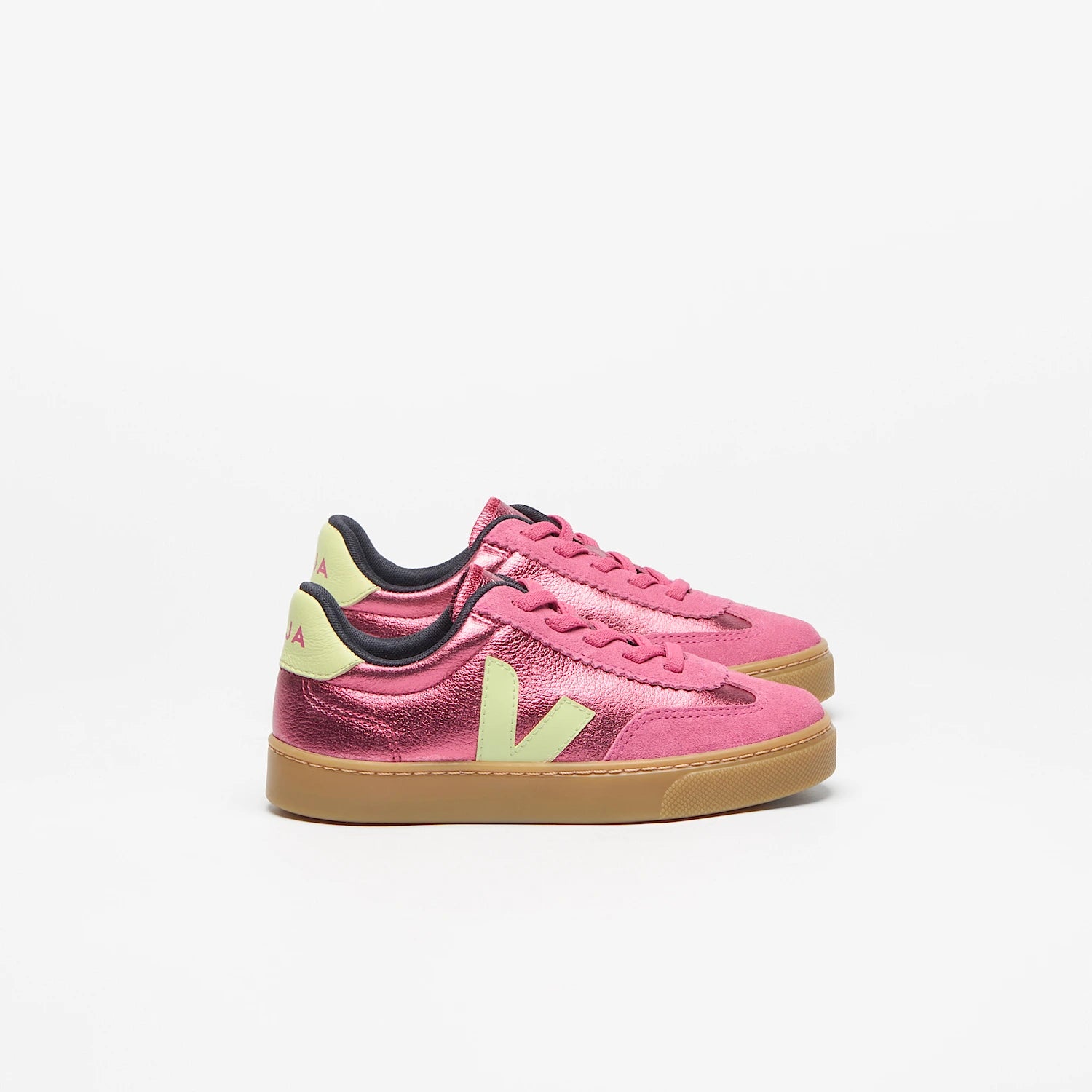 Baskets SMALL VOLLEY O.T. LEATHER AZALEA LIMO
