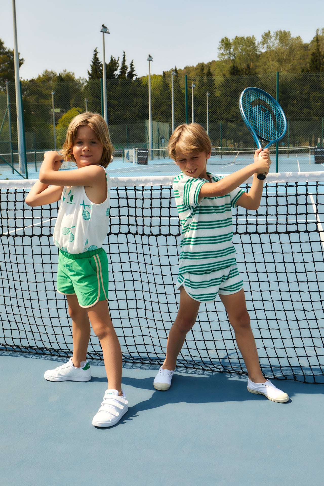 vetements durables enfants we are kids Short de bain Carlo vert
