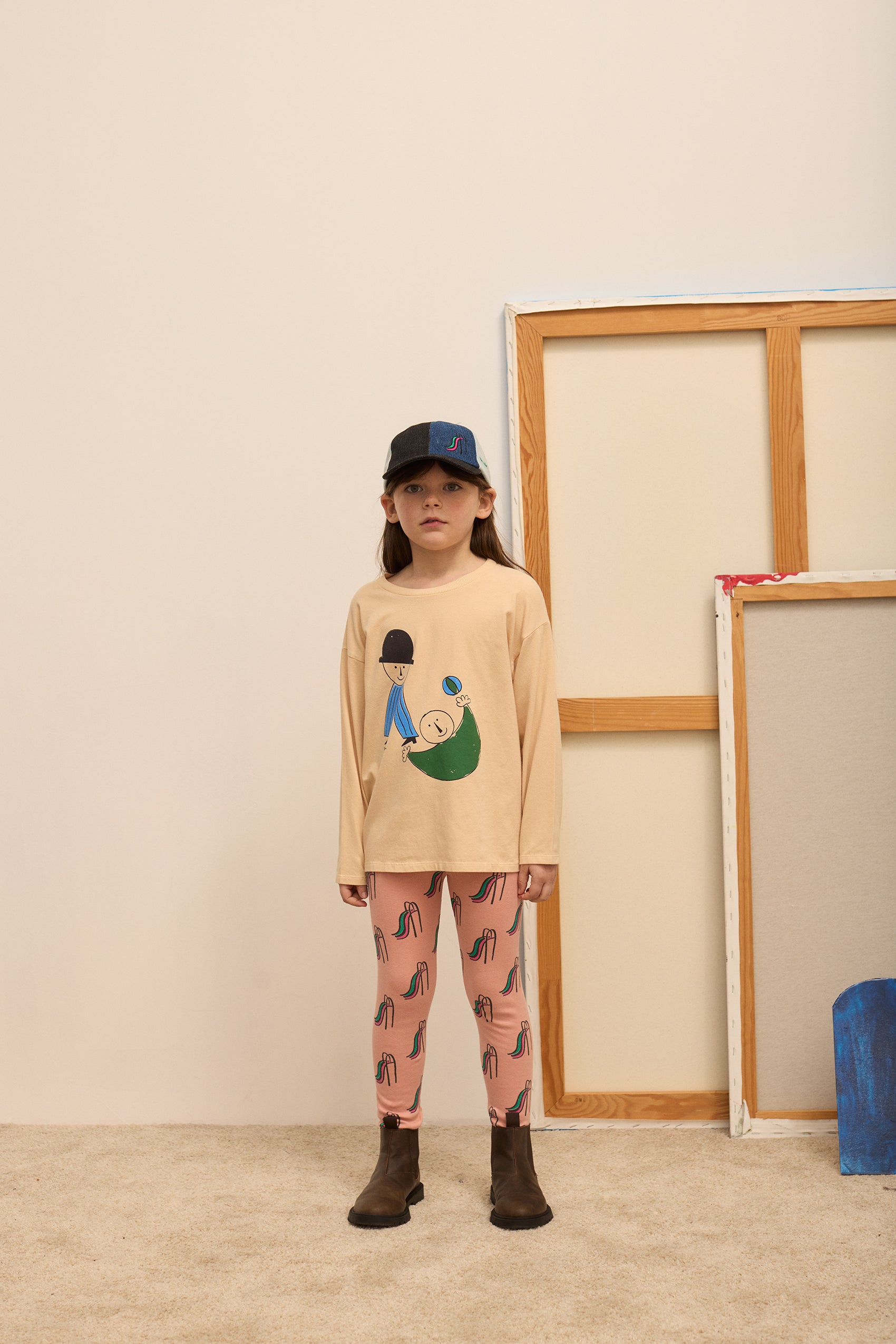 Legging Slides All Over Pêche