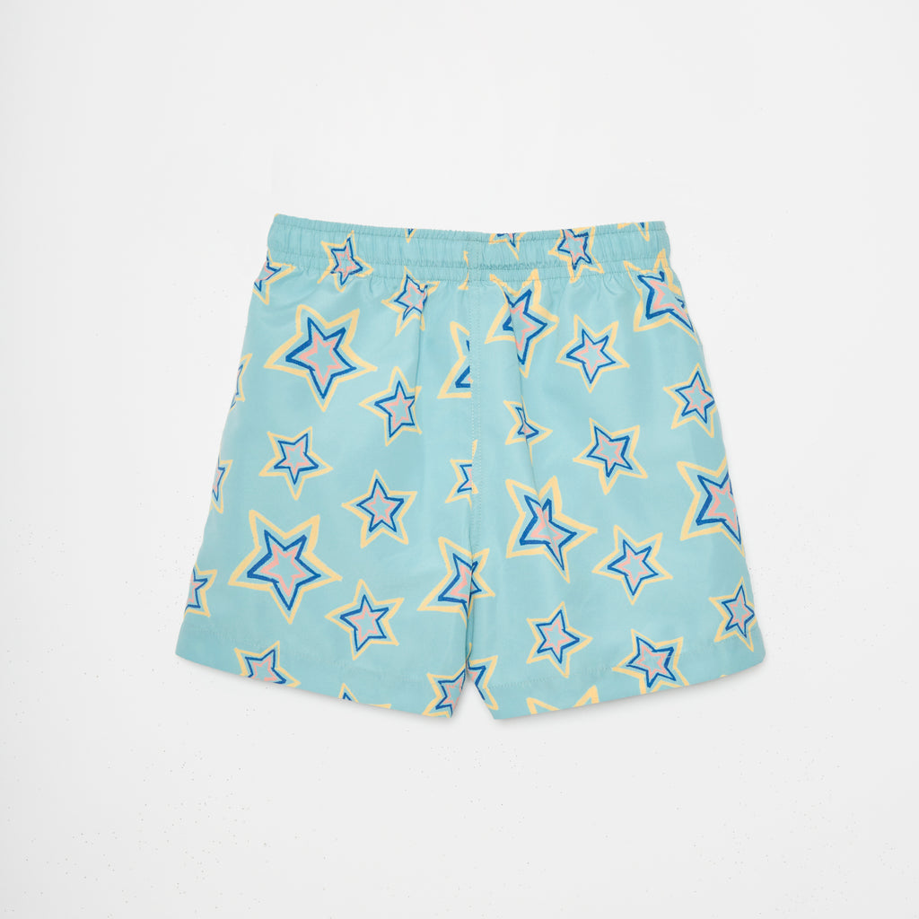 vetements durables enfants weekend house kids Short de bain menthe étoiles