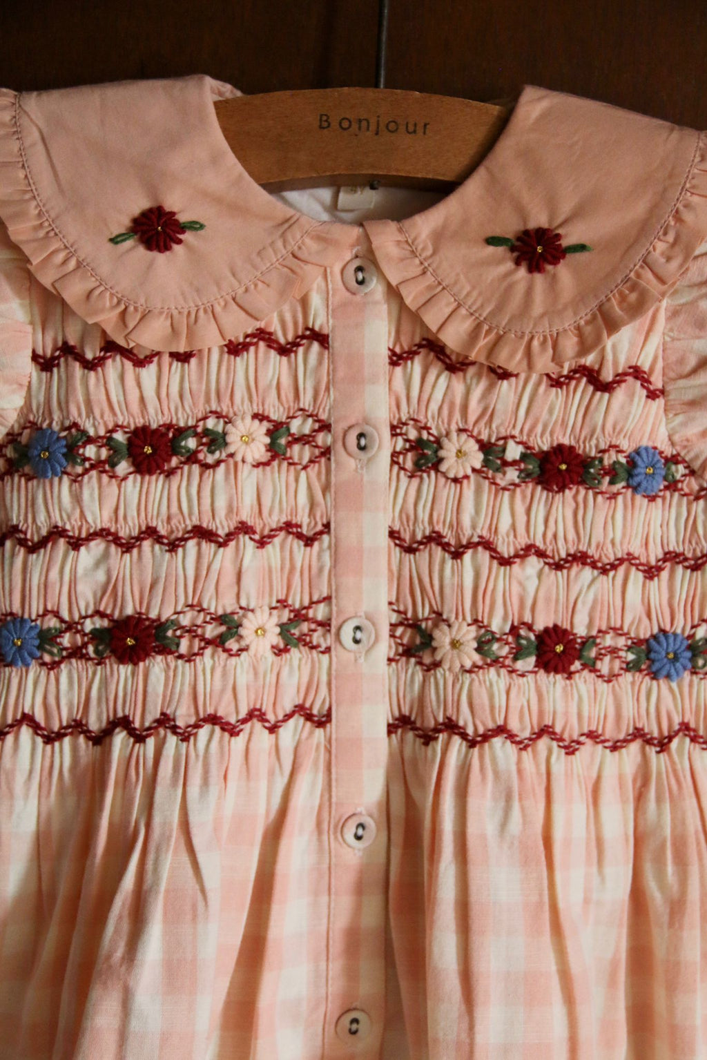 Romantic Pink Gingham Tunic