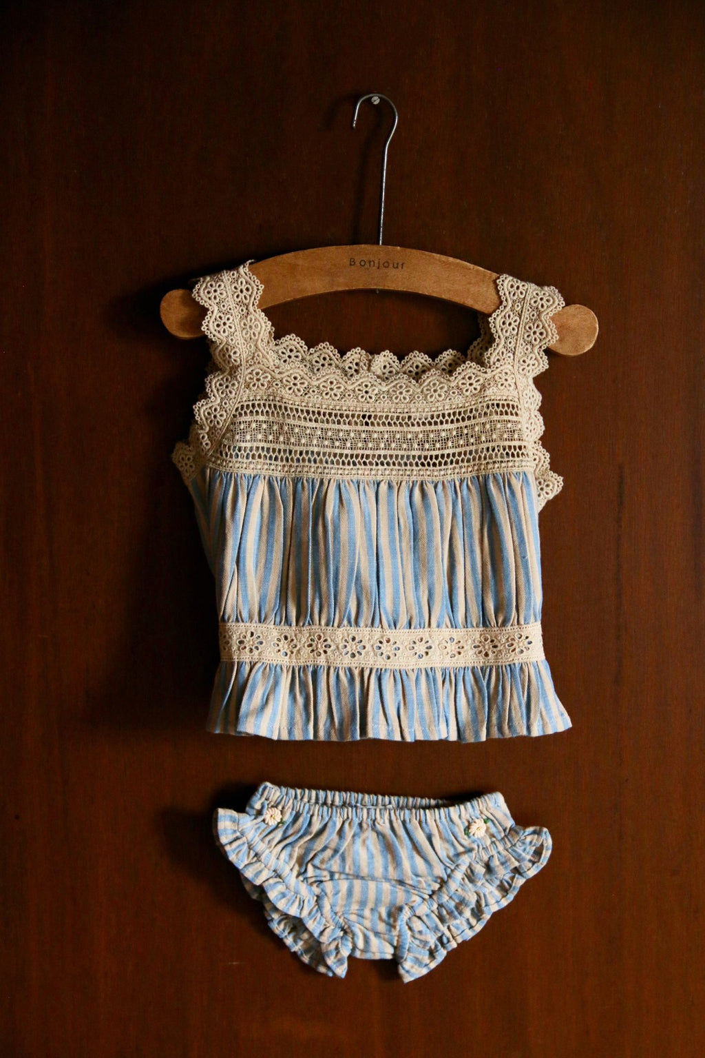 Set Top & Panty Chevron Transat Stripes