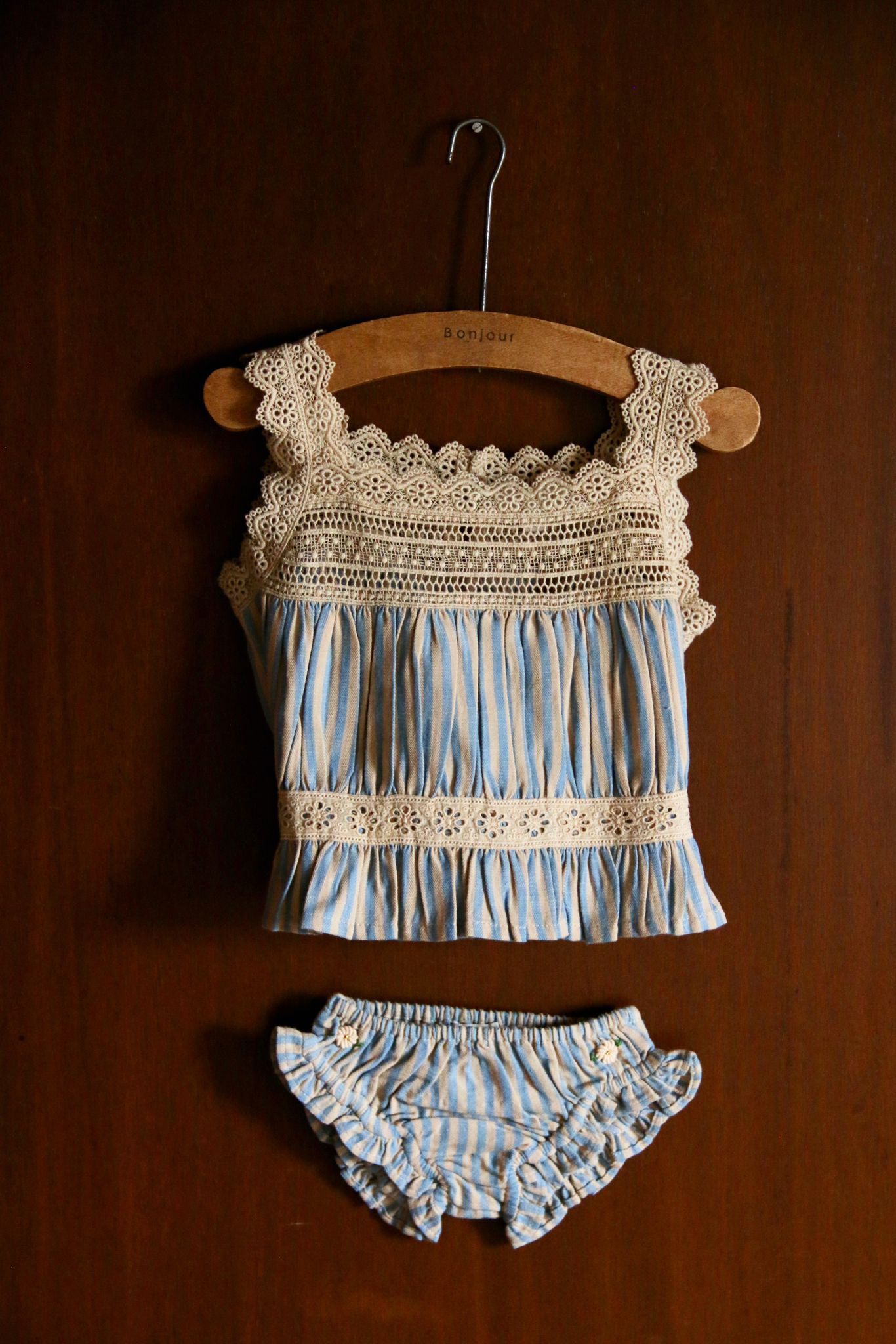 Set Top & Panty Chevron Transat Stripes