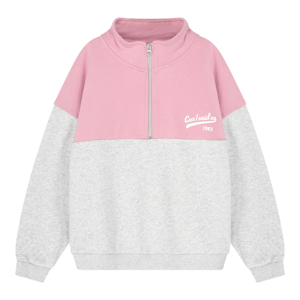 Sweat Zippé Polignac/Grey Melange "Cos I said so 1983"