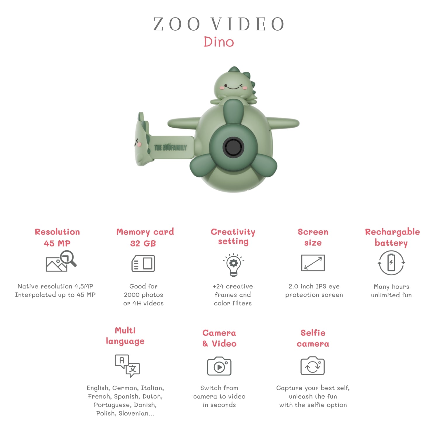 Dino video zoo camera