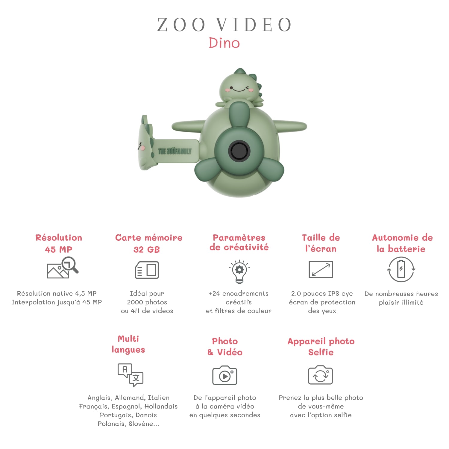 Dino video zoo camera