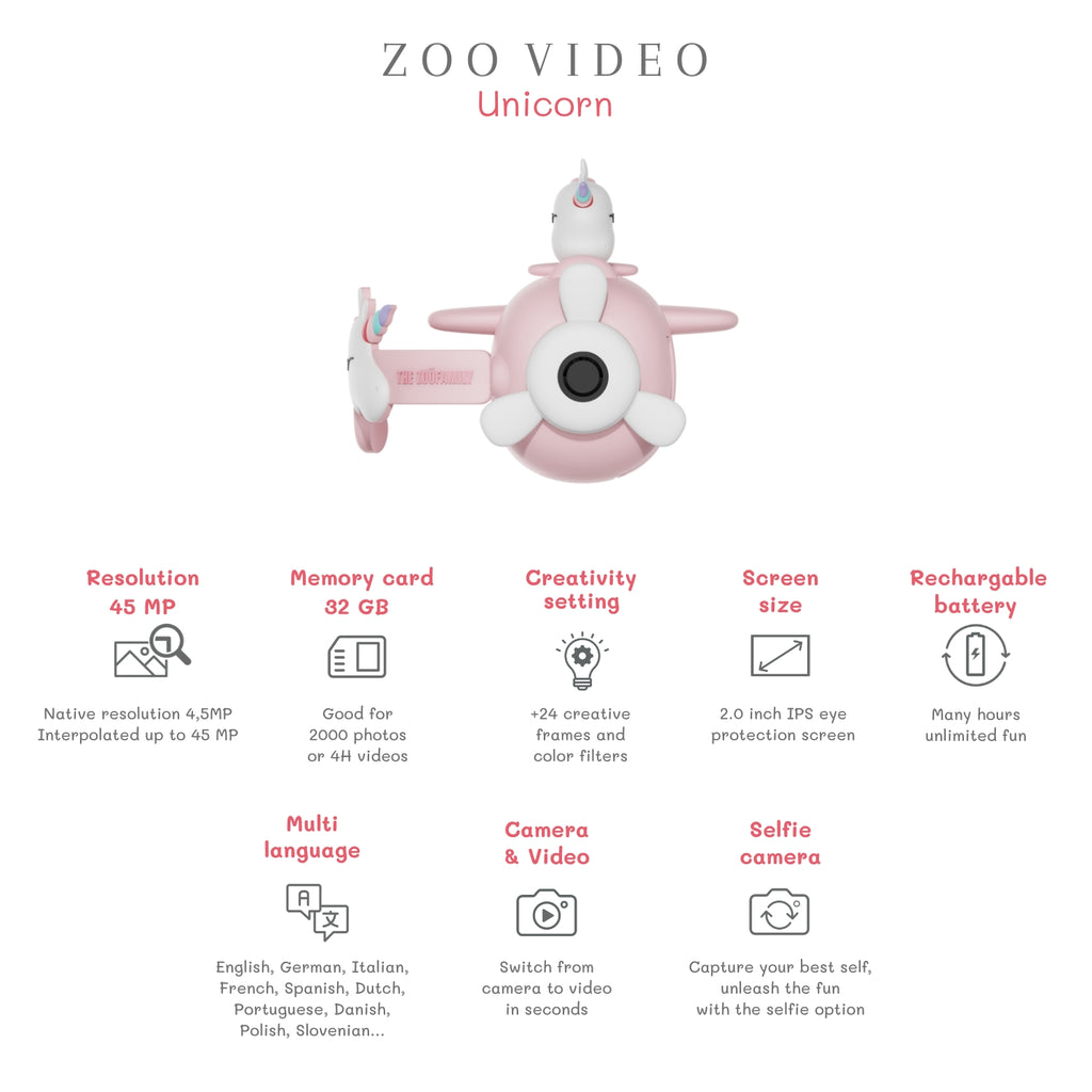 Unicorn video zoo camera