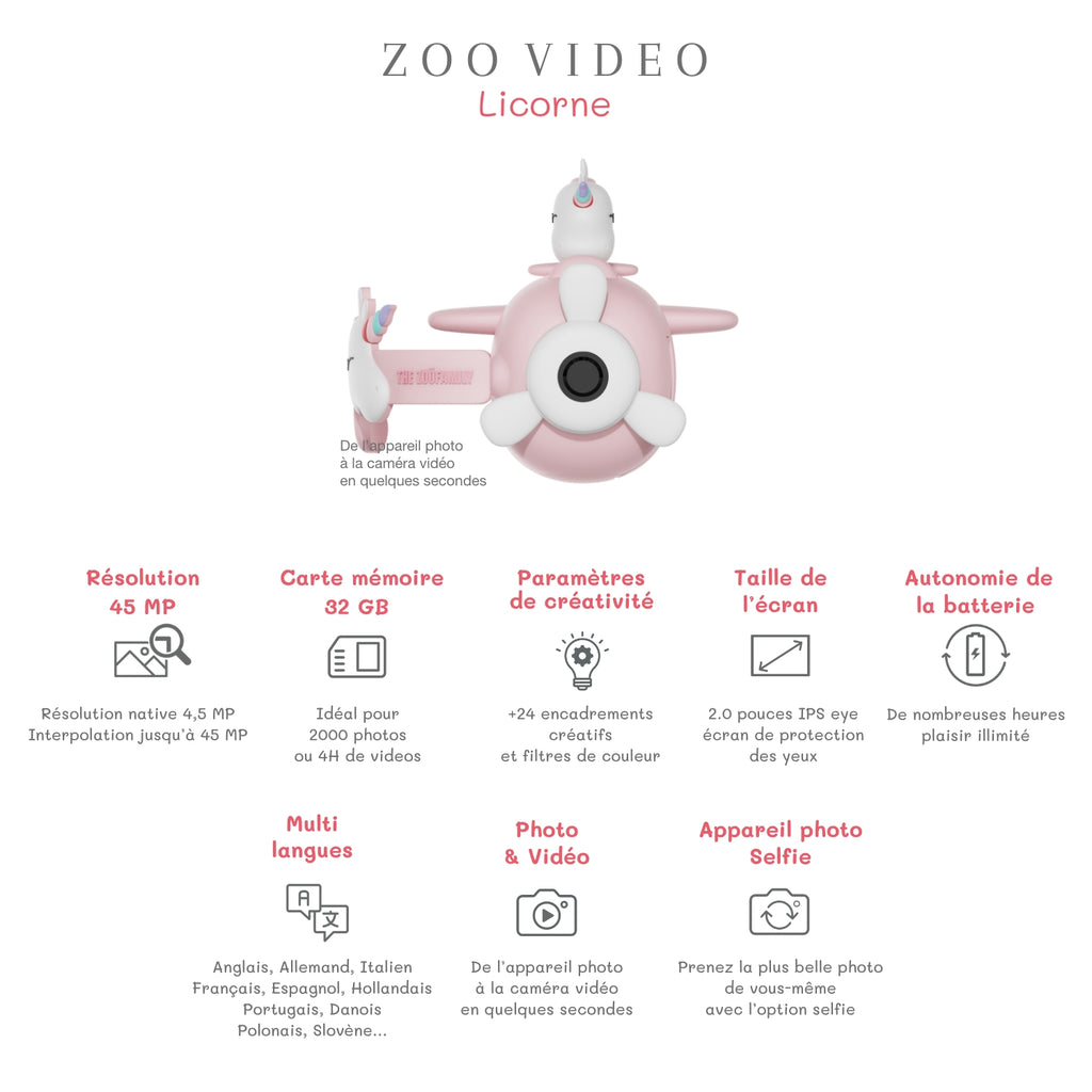 Unicorn video zoo camera