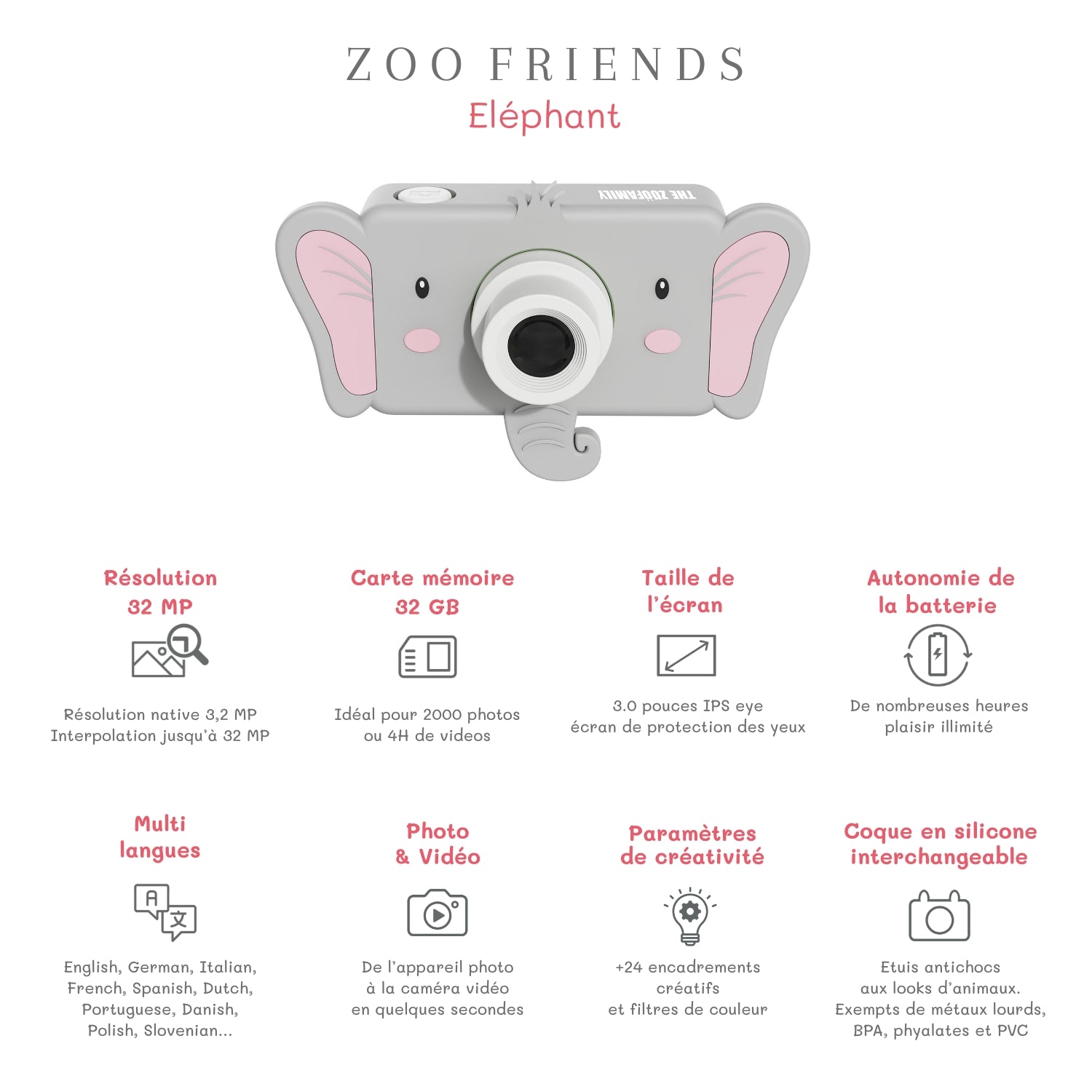 Camera Zoo Friends Elephant