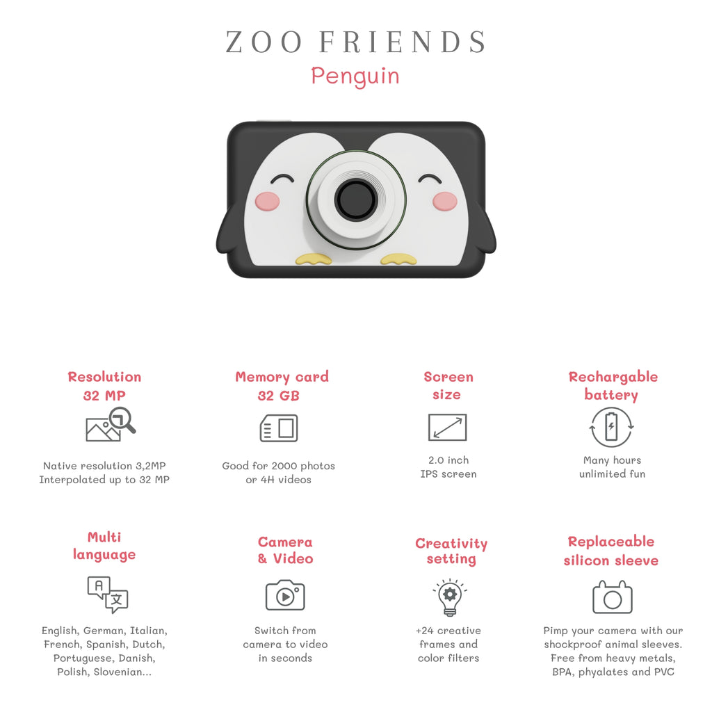 Appareil photo Zoo Friends Penguin