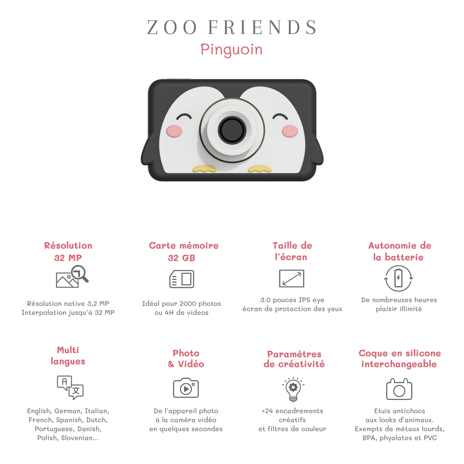 Zoo Friends Penguin Camera