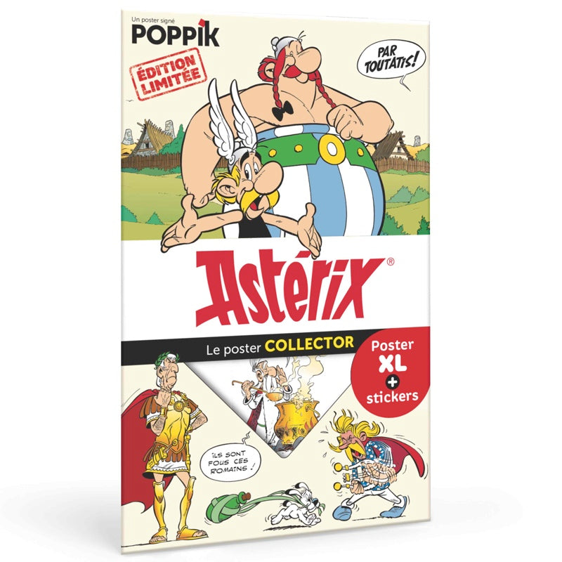 EDUCATIONAL POSTER + 44 ASTERIX STICKERS