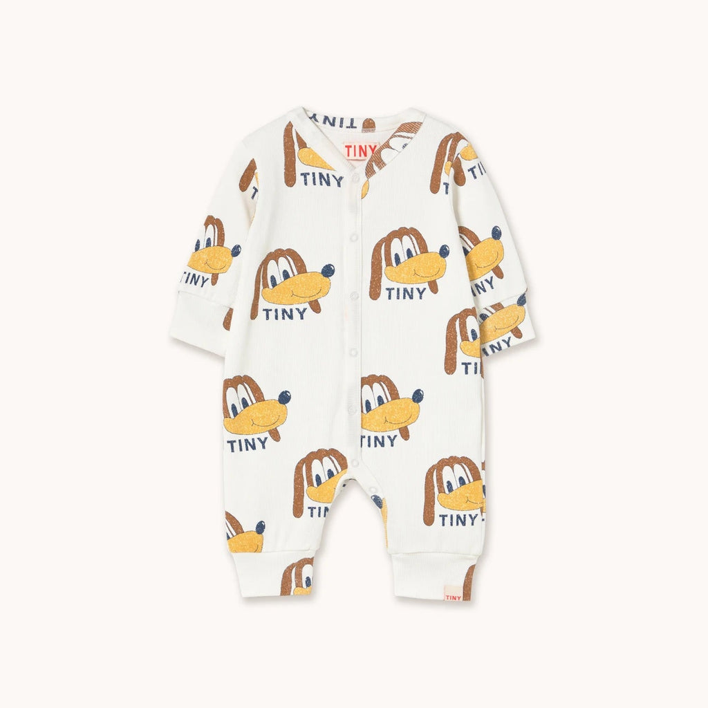 Ribbed dog pattern bodysuit