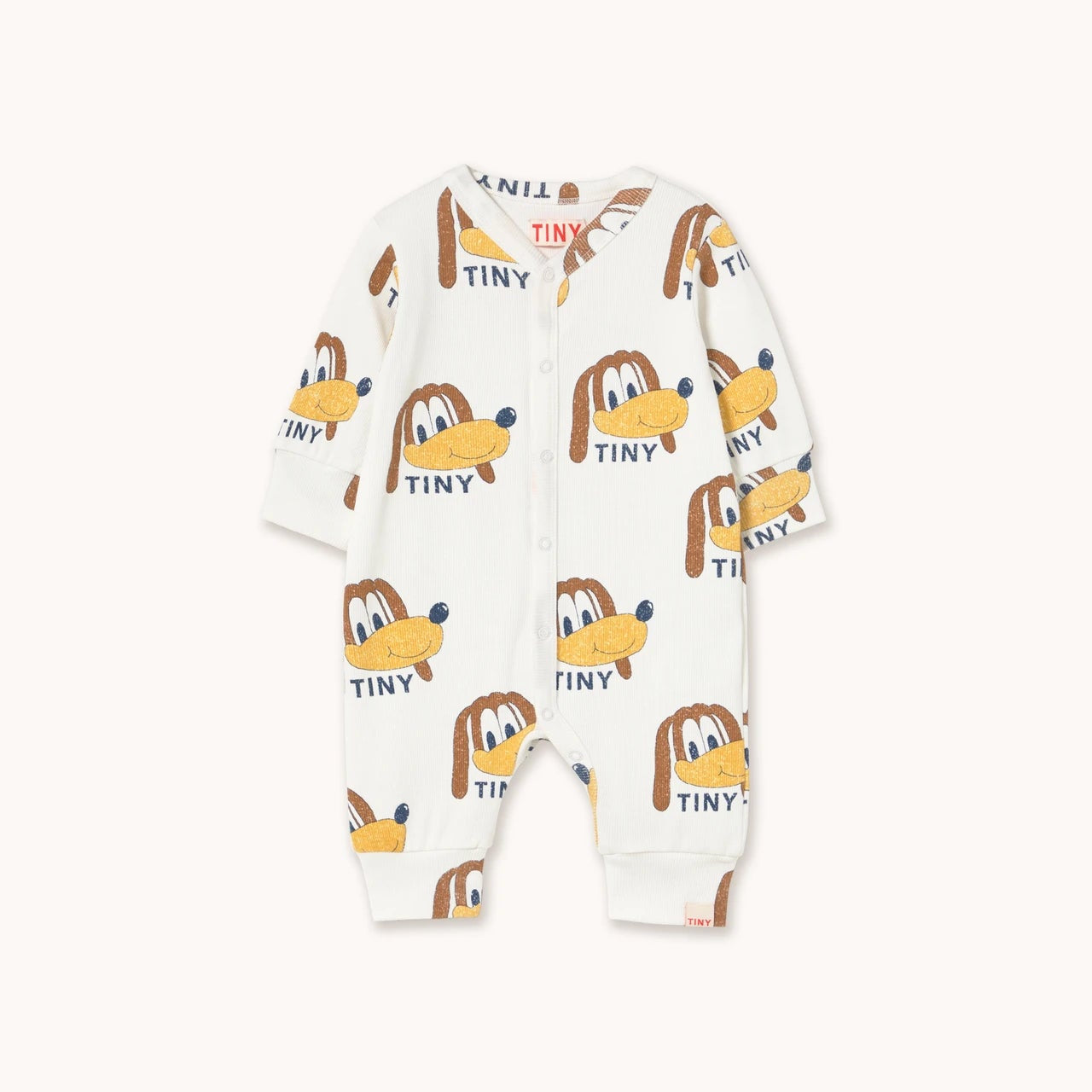 Ribbed dog pattern bodysuit
