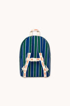 Sac à dos Retro Rayé bleu/vert