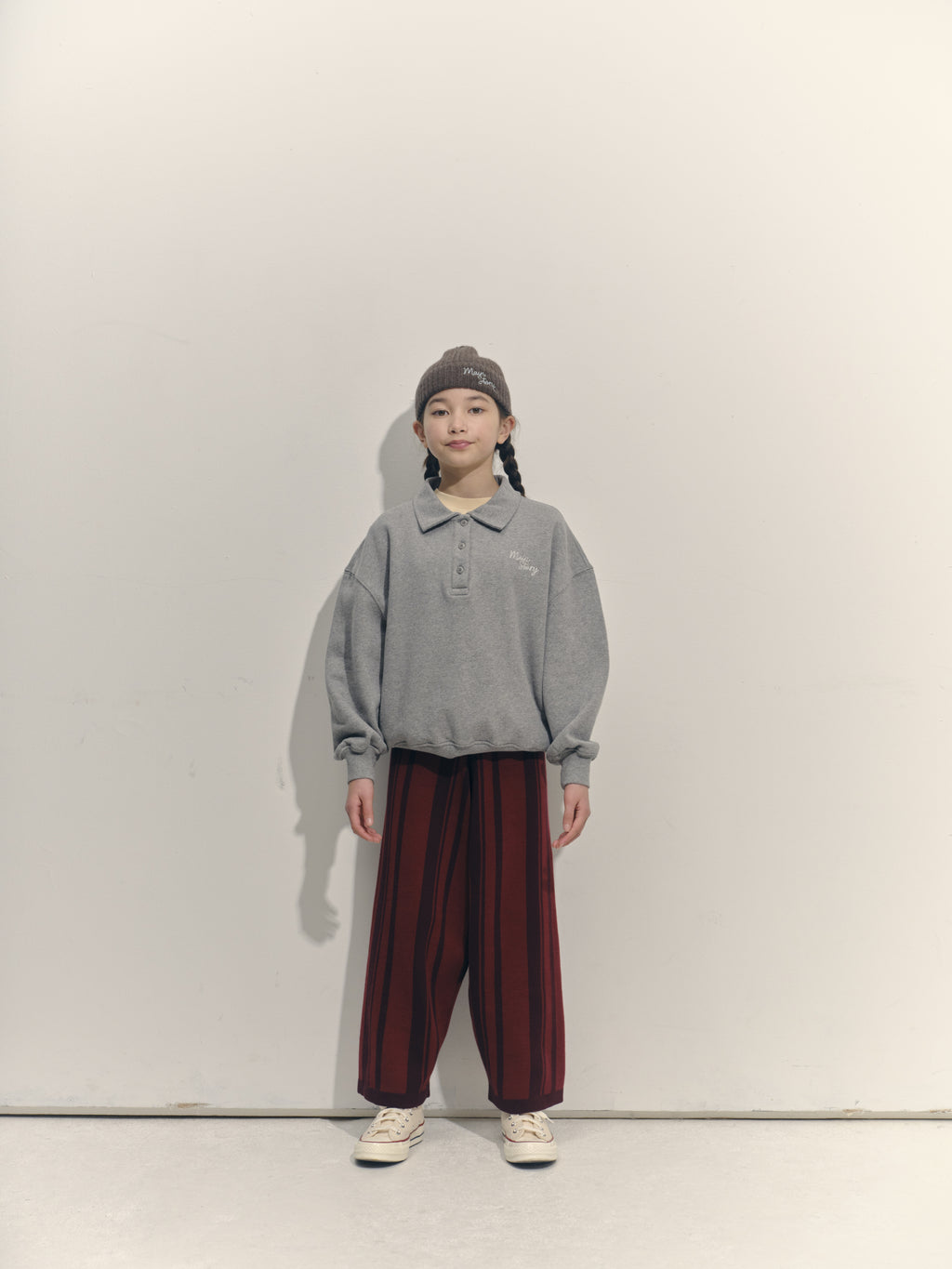Sweat Polo Gris Main Story pour enfant – vue 2