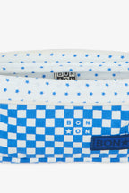 Trousse d'école Bonton Damier indigo