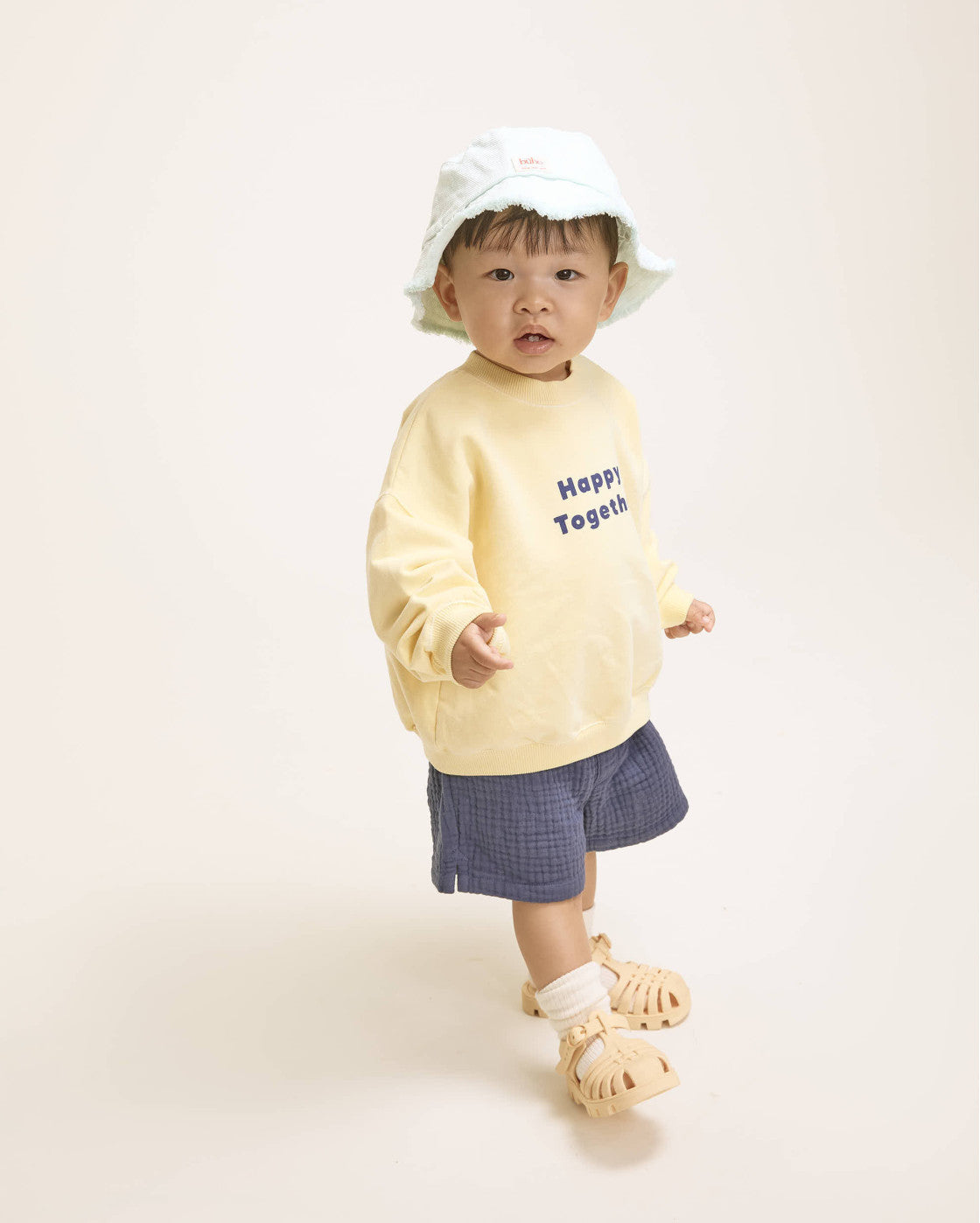 Baby muslin shorts Navy