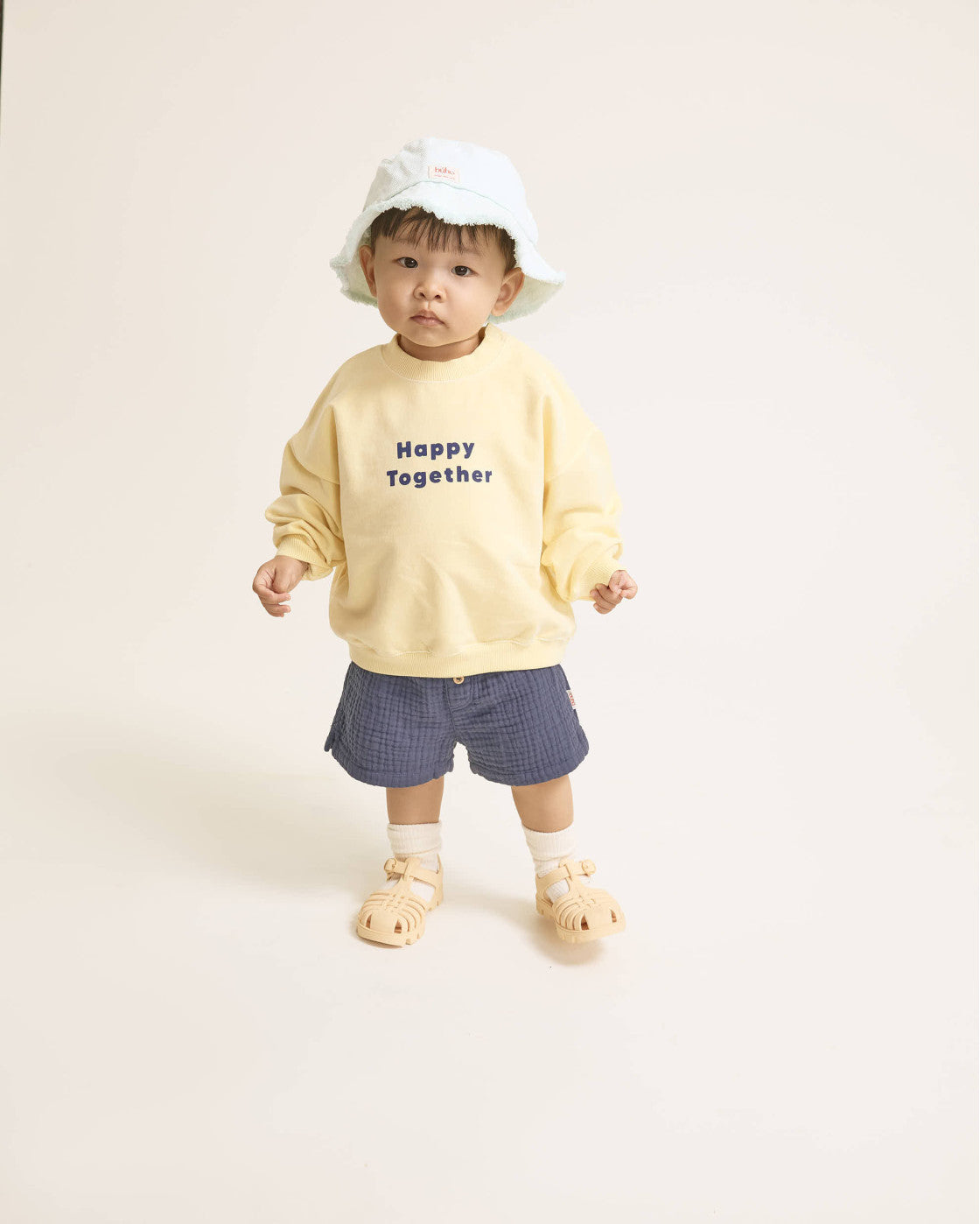 Baby muslin shorts Navy