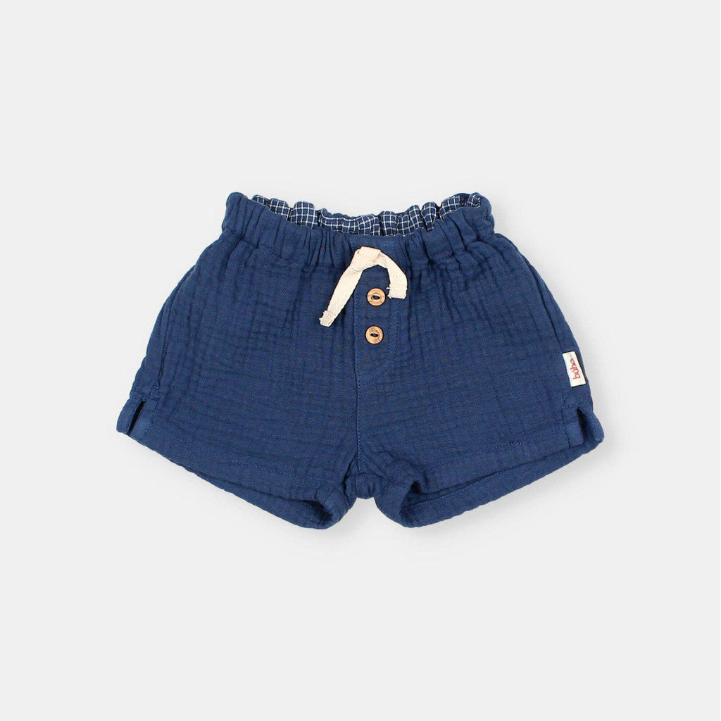Baby muslin shorts Navy