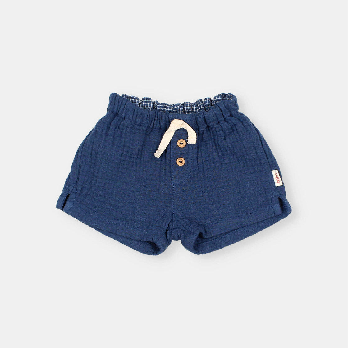 Baby muslin shorts Navy