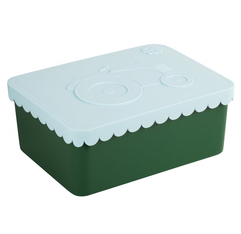 Blafre lunch box 1 compartiment tracteur bleu clair