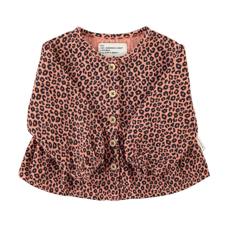 Pink Leopard Blouse