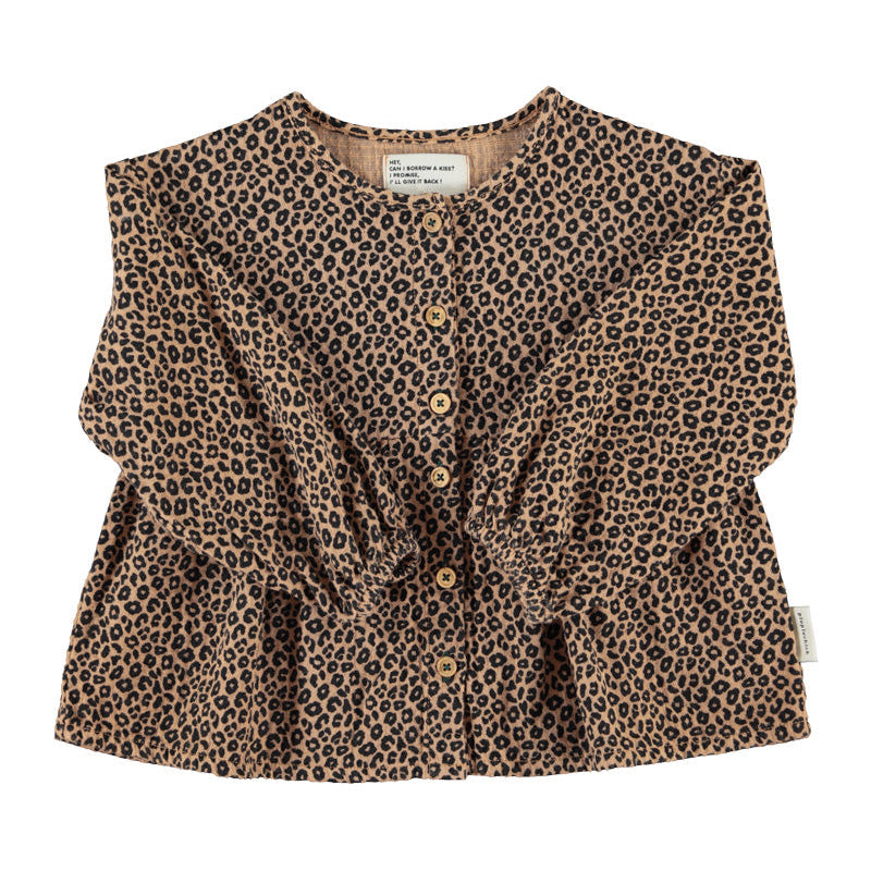 Blouse Marron léopard