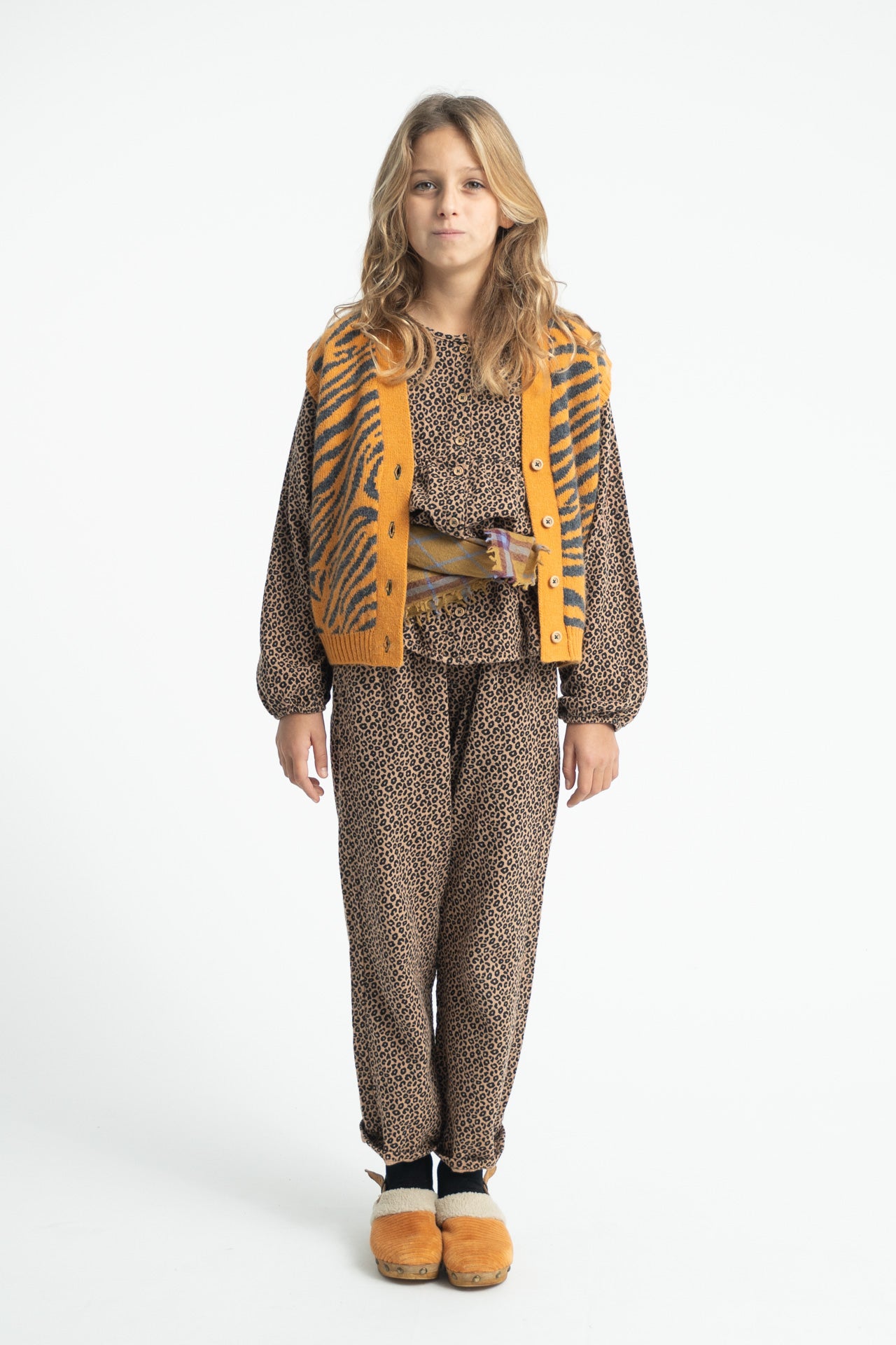 Blouse Marron léopard