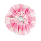 Pink gingham scrunchie