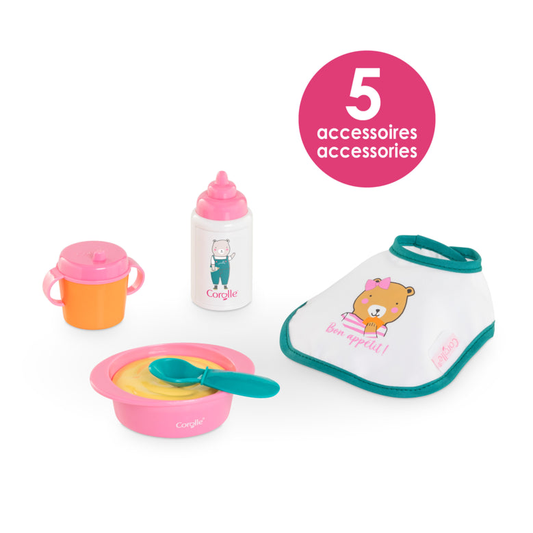 Petit Coffret Repas Rose - Poupon 30 cm Corolle — Little Dudes