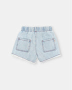 Light denim shorts