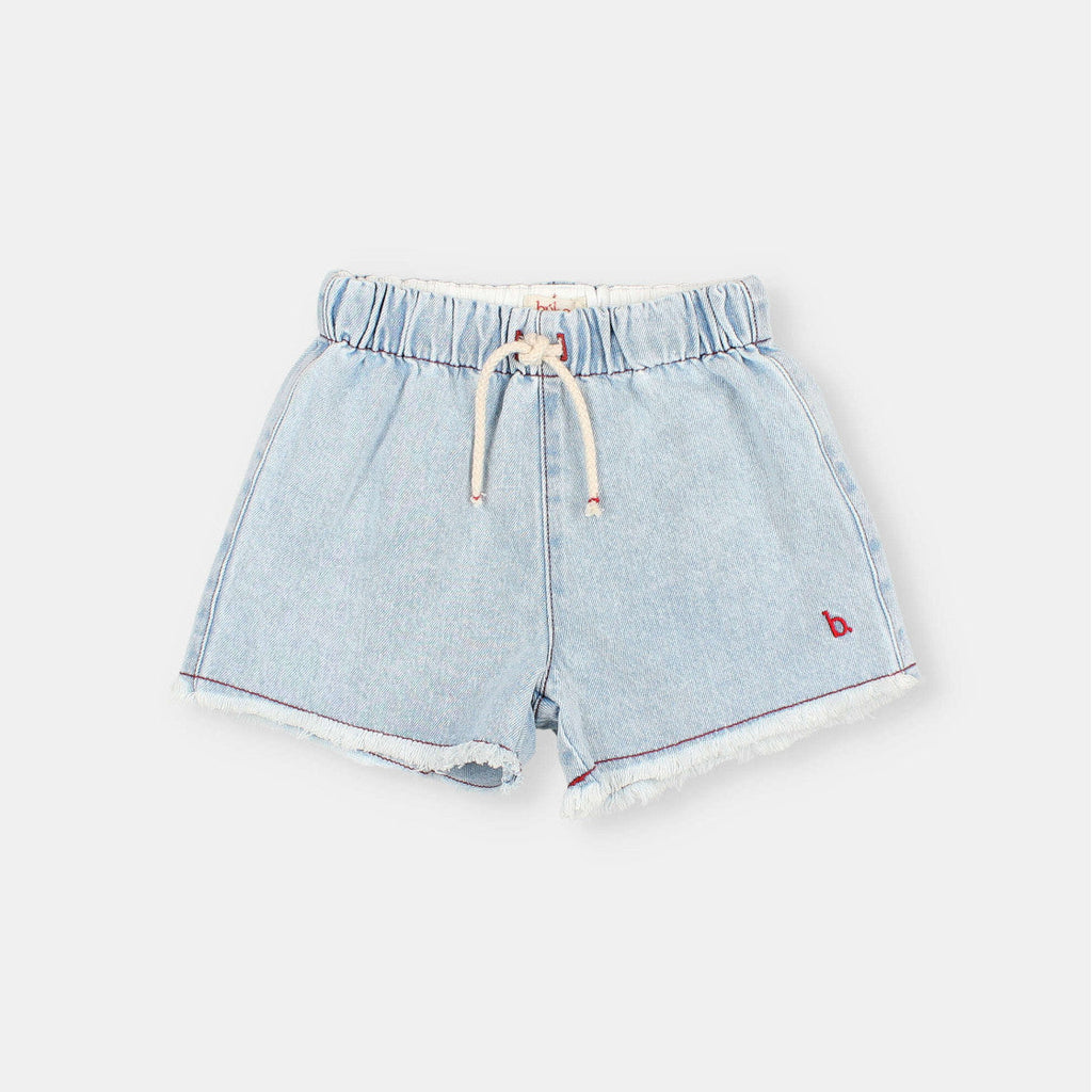 Light denim shorts