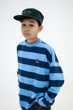 T-shirt Bleu Manches Longues Repose AMS - look dos