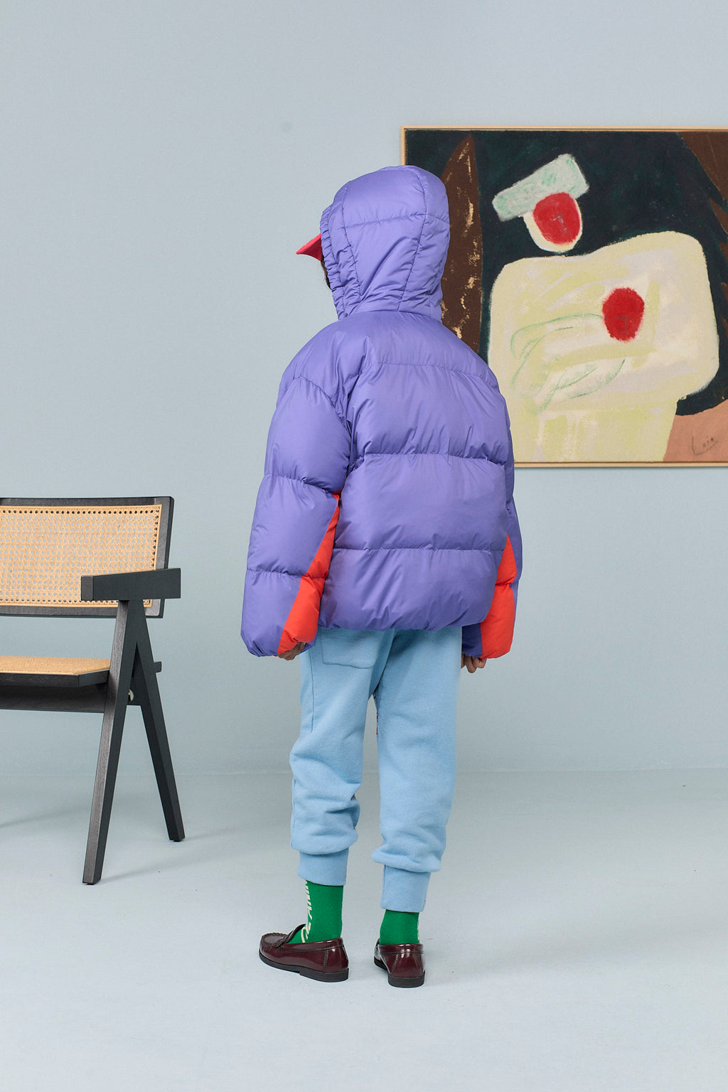 Doudoune violette ROADRUNNER The Animals Observatory pour enfant – vue 3